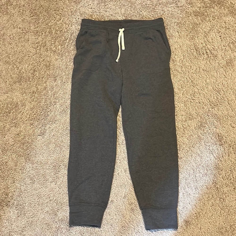 Splendid EcoKnit Recycled Fleece Sweats; Heather Charcoal; Size S